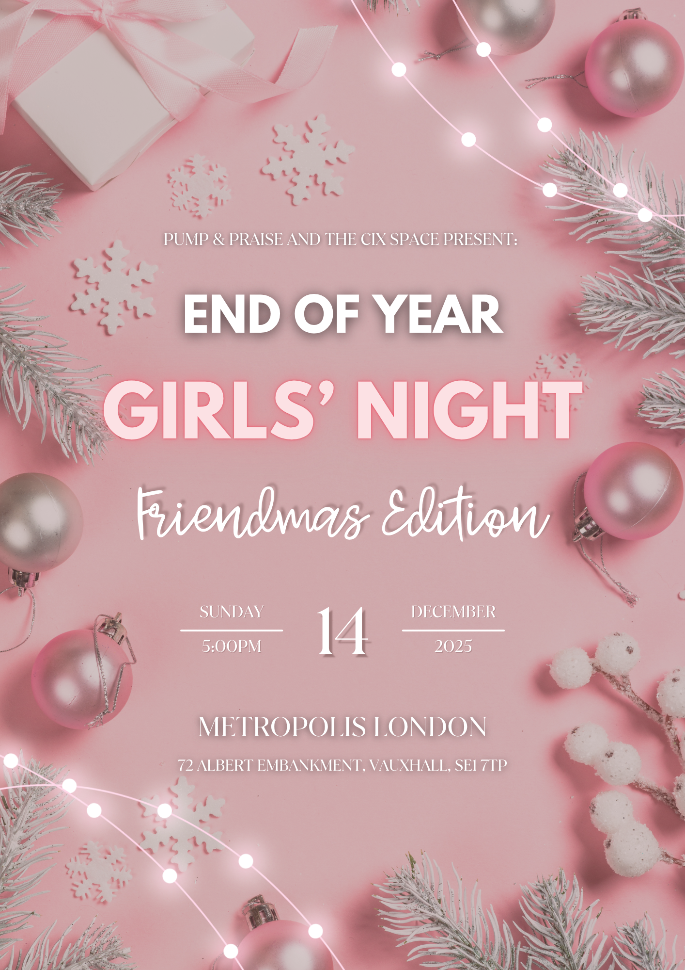 END OF YEAR GIRLS' NIGHT: FRIENDMAS EDITION