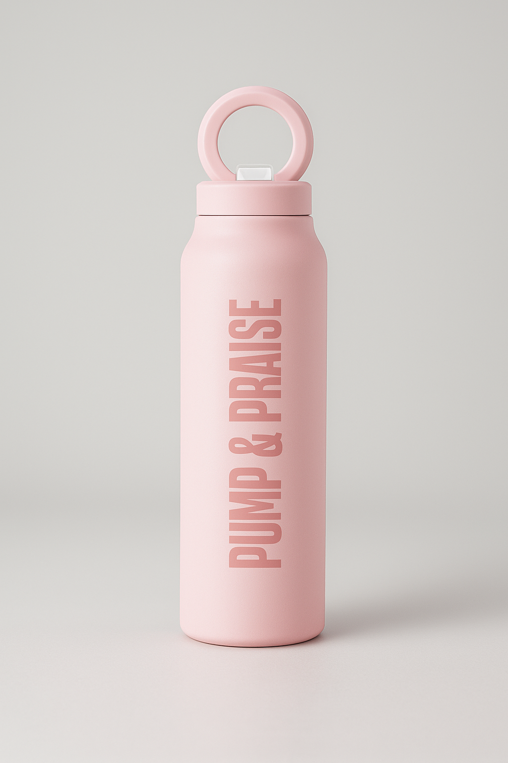 PUMP & PRAISE MATTE BLACK MAGNETIC LID STAINLESS STEEL BOTTLE